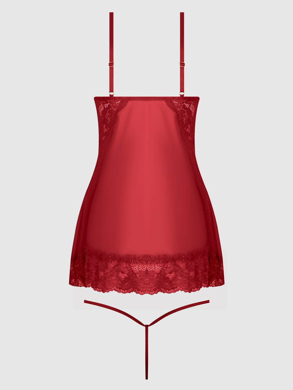 HARLOW LACE & MESH BABYDOLL & G-STRING SET