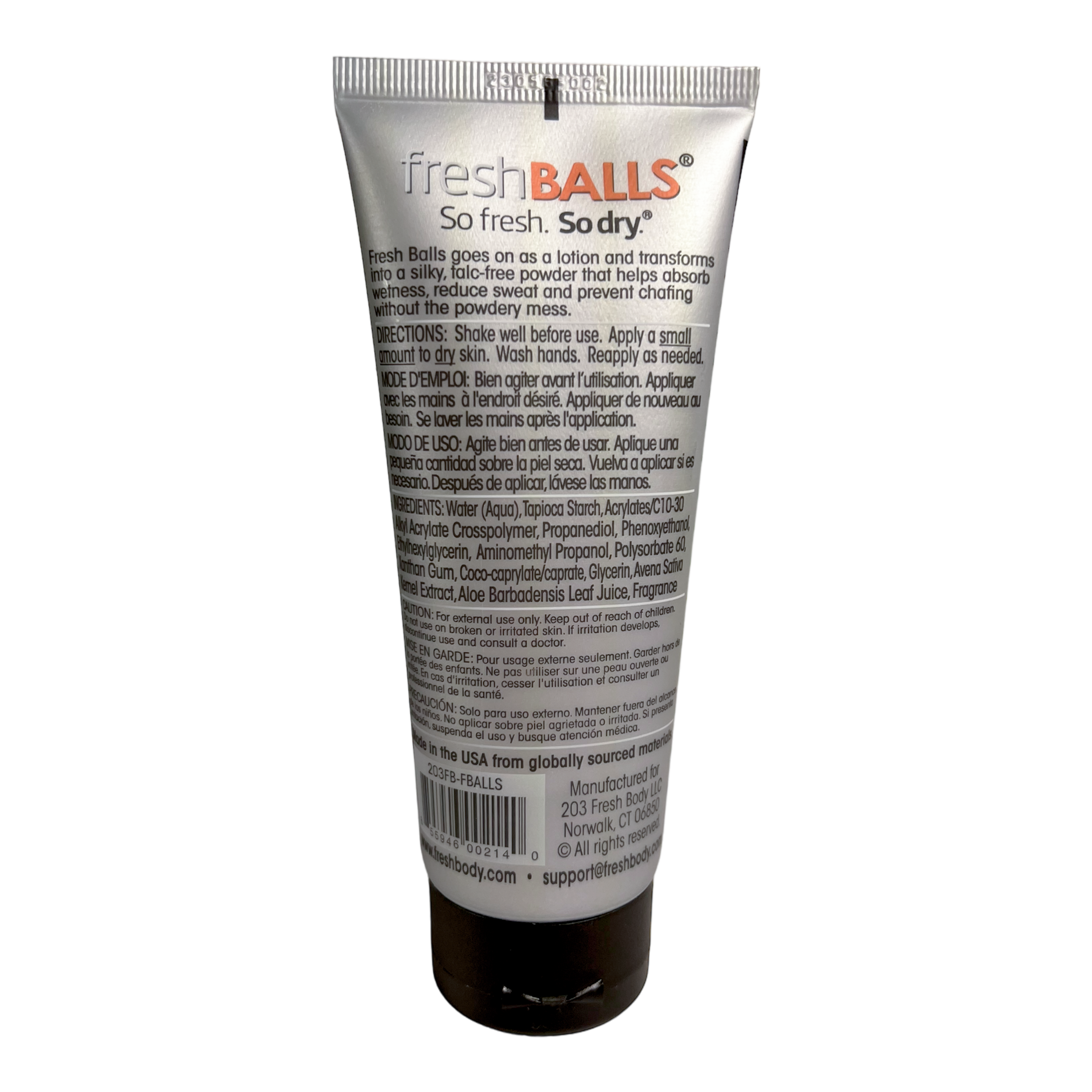 Fresh Balls Anti-Chafing Deodorant Lotion