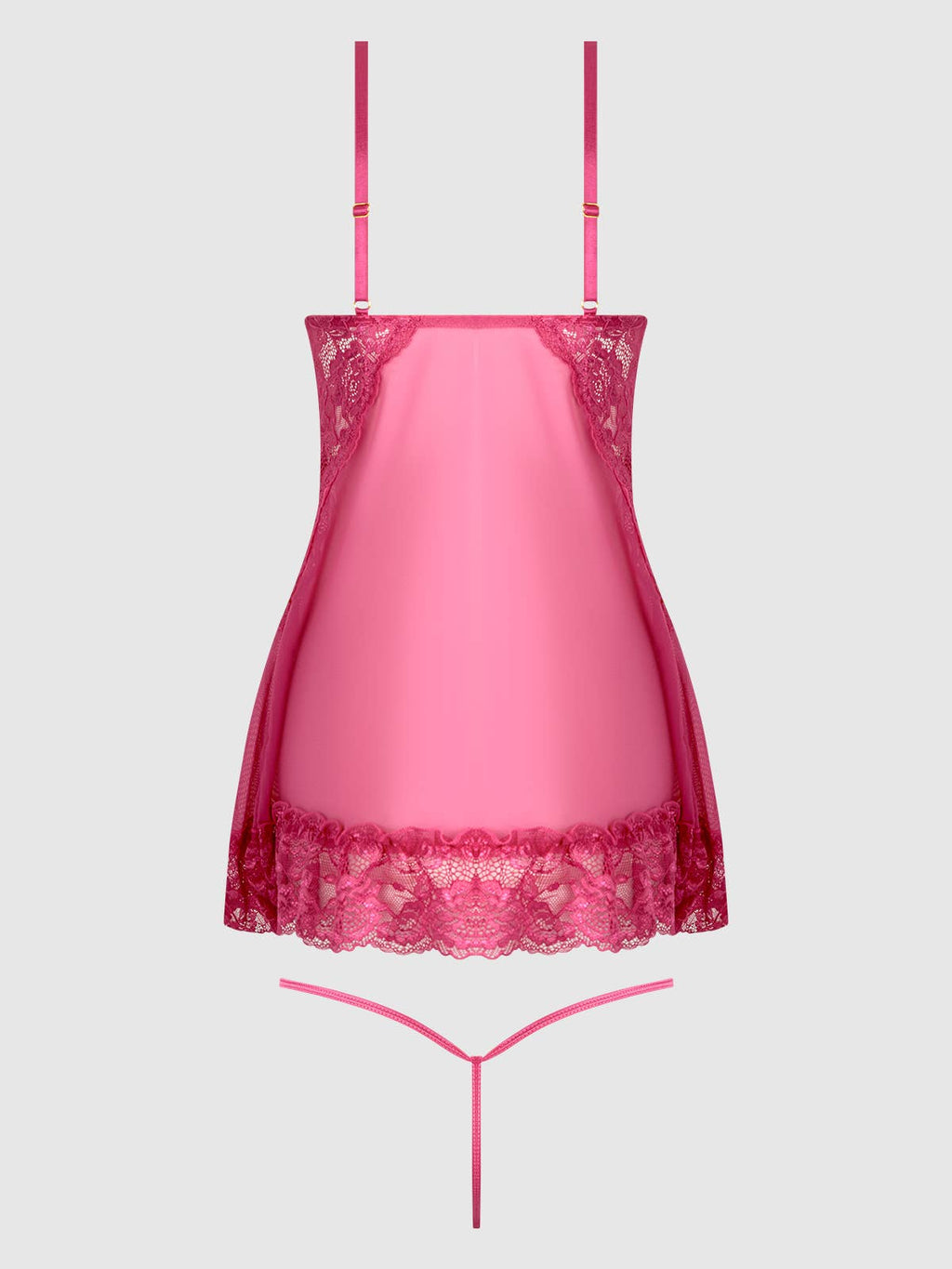 HARLOW LACE & MESH BABYDOLL & G-STRING SET