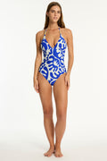 Seascape Longline Halter One Piece