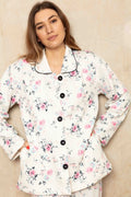 English Rose Quilted Cotton Button Jacket