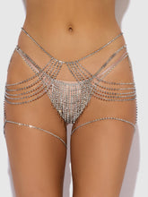 Load image into Gallery viewer, RHINESTONE DRAPE GARTER BELT