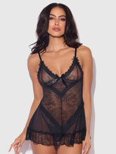 Load image into Gallery viewer, KIKI LACE BABYDOLL &amp; G-STRING SET