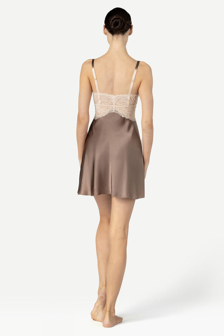 Morgan Cradle Bust Silk Chemise